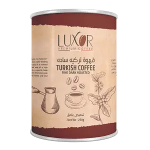 قهوة تركية سادة تحميص غامق 250 جرام