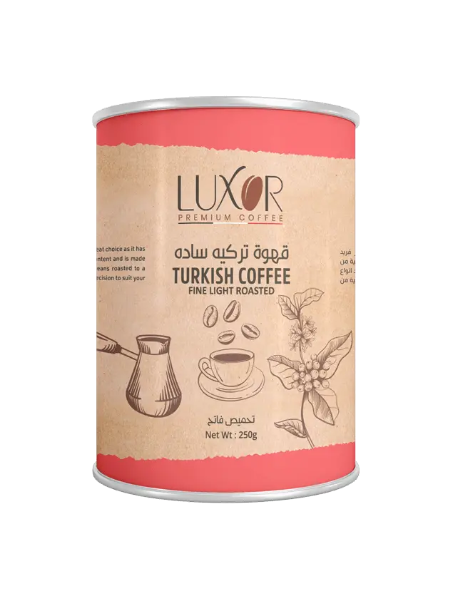 قهوة تركية سادة تحميص فاتح 250 جرام